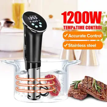 1200W 220V Vacuum Slow Sous Vide Food Cooker 15L Powerful Immersion Circulator Machine LCD Digital Timer Accurate Control
1200W 220V Vacuum Slow Sous Vide Food Cooker 15L Powerful Immersion Circulator Machine LCD Digital Timer Accurate Control