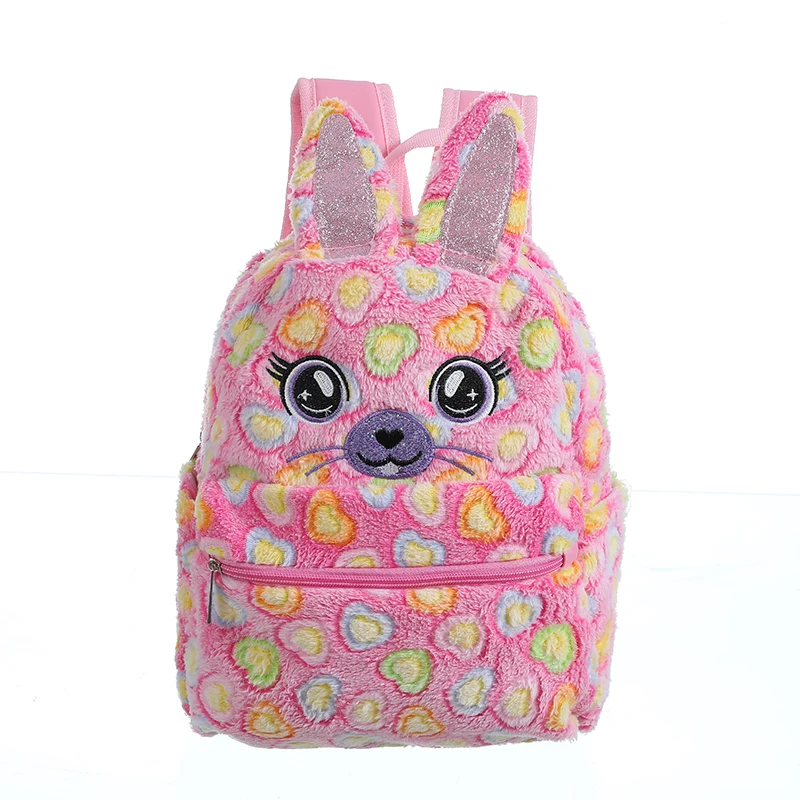 Student Fur Cartoon Rabbit School Bag Kindergarten Kid Toy Doll Plush Bag Girl Preppy Style Color Faux Fur Soft Zipper Backpack
Student Fur Cartoon Rabbit School Bag Kindergarten Kid Toy Doll Plush Bag Girl Preppy Style Color Faux Fur Soft Zipper Backpack