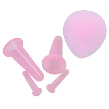 ROSENICE5pcs Facial Cupping Massage Kit Silicone Cupping Jar Vacuum Cans with Mini Cleaning Brush (Pink)
ROSENICE5pcs Facial Cupping Massage Kit Silicone Cupping Jar Vacuum Cans with Mini Cleaning Brush (Pink)
