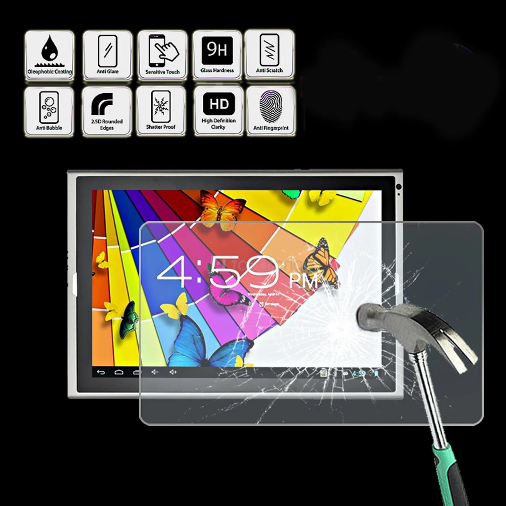 Tablet Tempered Glass Screen Protector Cover for CHUWI Vi10 Ultimate - Anti Fingerprint Screen Film Protector Guard Cover
Tablet Tempered Glass Screen Protector Cover for CHUWI Vi10 Ultimate - Anti Fingerprint Screen Film Protector Guard Cover