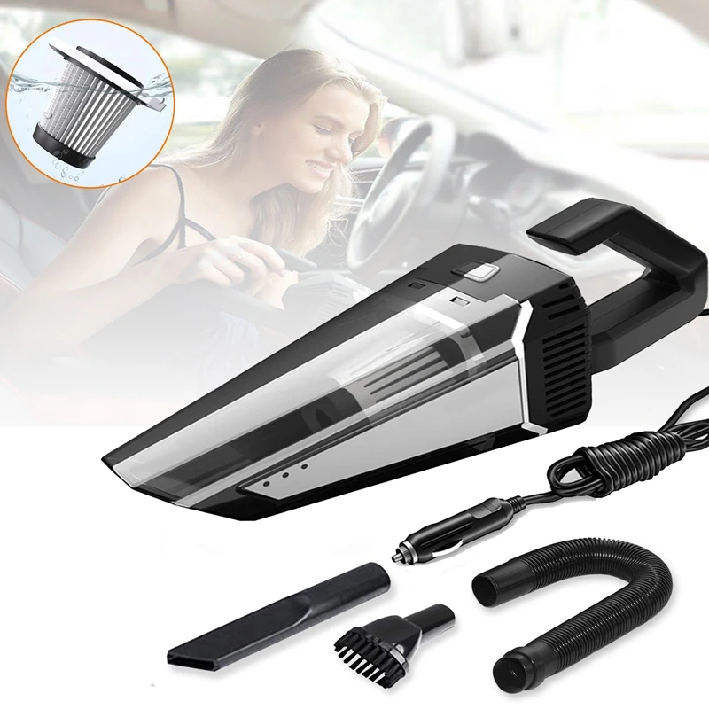 Car Vacuum Cleaner,12V 5000PA Wet/Dry Portable Handheld Vacuum Cleaner with 5M Power Cord ,Strong Fan, HEPA Filter for Car Stron
Car Vacuum Cleaner,12V 5000PA Wet/Dry Portable Handheld Vacuum Cleaner with 5M Power Cord ,Strong Fan, HEPA Filter for Car Stron