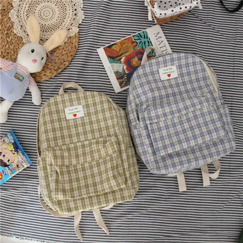 Brand Design Girls Plaid Schoolbag Female Arts High School Students Academic Style ins Junior High School Backpack Campus
Brand Design Girls Plaid Schoolbag Female Arts High School Students Academic Style ins Junior High School Backpack Campus