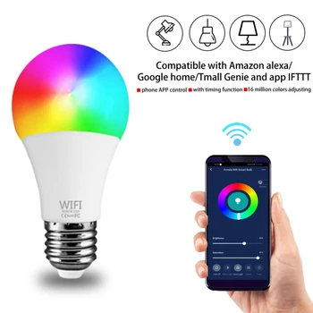 15W RGB+CCT WIFI Smart Light Bulb E27 B22 Smart Bulb LED RGB Lamp Voice Control Work With Alexa Google Home Dimming Light Bulb
15W RGB+CCT WIFI Smart Light Bulb E27 B22 Smart Bulb LED RGB Lamp Voice Control Work With Alexa Google Home Dimming Light Bulb