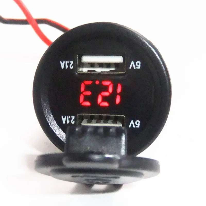 12-24V USB Charger for Motorcycle Auto Truck LED Car 4.2A Dual USB Socket Charger Power Adapter
12-24V USB Charger for Motorcycle Auto Truck LED Car 4.2A Dual USB Socket Charger Power Adapter