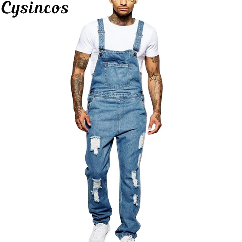 CYSINCOS NEW Fashion Men's Ripped Jeans Jumpsuits Hi Street Distressed Denim Bib Overalls For Man Suspender Pants Size S-XXXL
CYSINCOS NEW Fashion Men's Ripped Jeans Jumpsuits Hi Street Distressed Denim Bib Overalls For Man Suspender Pants Size S-XXXL