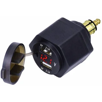 Universal 4.2A 12V Motorcycle Dual USB Charger Power Adapter Waterproof Charger Socket for BMW R1200GS R1200RT R1250GS F650GS
Universal 4.2A 12V Motorcycle Dual USB Charger Power Adapter Waterproof Charger Socket for BMW R1200GS R1200RT R1250GS F650GS