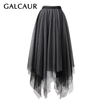 GALCAUR Mesh Skirt For Women High Waist Irregular Hem Plus Size Loose Midi Ball Gown Skirts Female 2020 Fashion Clothing New
GALCAUR Mesh Skirt For Women High Waist Irregular Hem Plus Size Loose Midi Ball Gown Skirts Female 2020 Fashion Clothing New