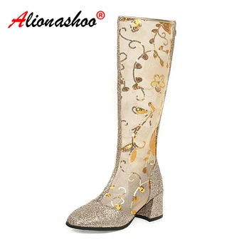 2020 Summer boots for women sexy womans shoes square thick high heels sandals women gold silver women summer shoes large size 48
2020 Summer boots for women sexy womans shoes square thick high heels sandals women gold silver women summer shoes large size 48