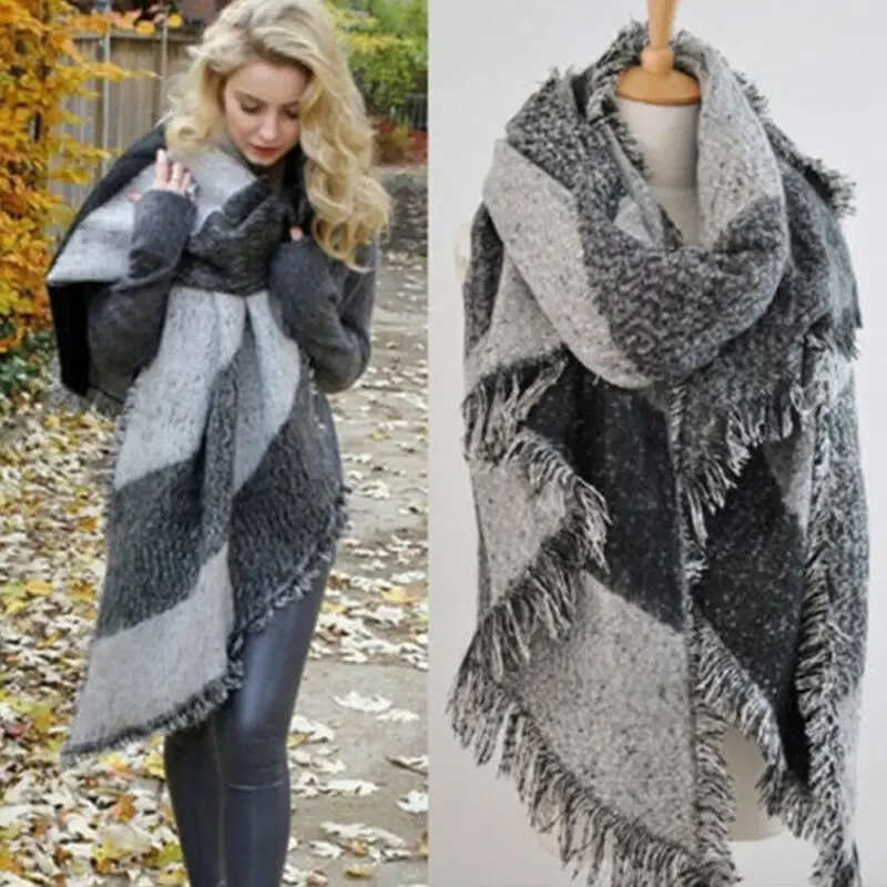 NEW Women Long Cashmere Winter Wool Blend Soft Warm Scarf Wrap Shawl Plaid Scarf
NEW Women Long Cashmere Winter Wool Blend Soft Warm Scarf Wrap Shawl Plaid Scarf