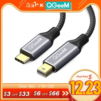 QGeeM USB Type C 3.1 to Mini DisplayPort Cable DP 4K 60HZ HDTV Converter Adapter for Macbook HuaWei Mate 10 Sansung S8
QGeeM USB Type C 3.1 to Mini DisplayPort Cable DP 4K 60HZ HDTV Converter Adapter for Macbook HuaWei Mate 10 Sansung S8