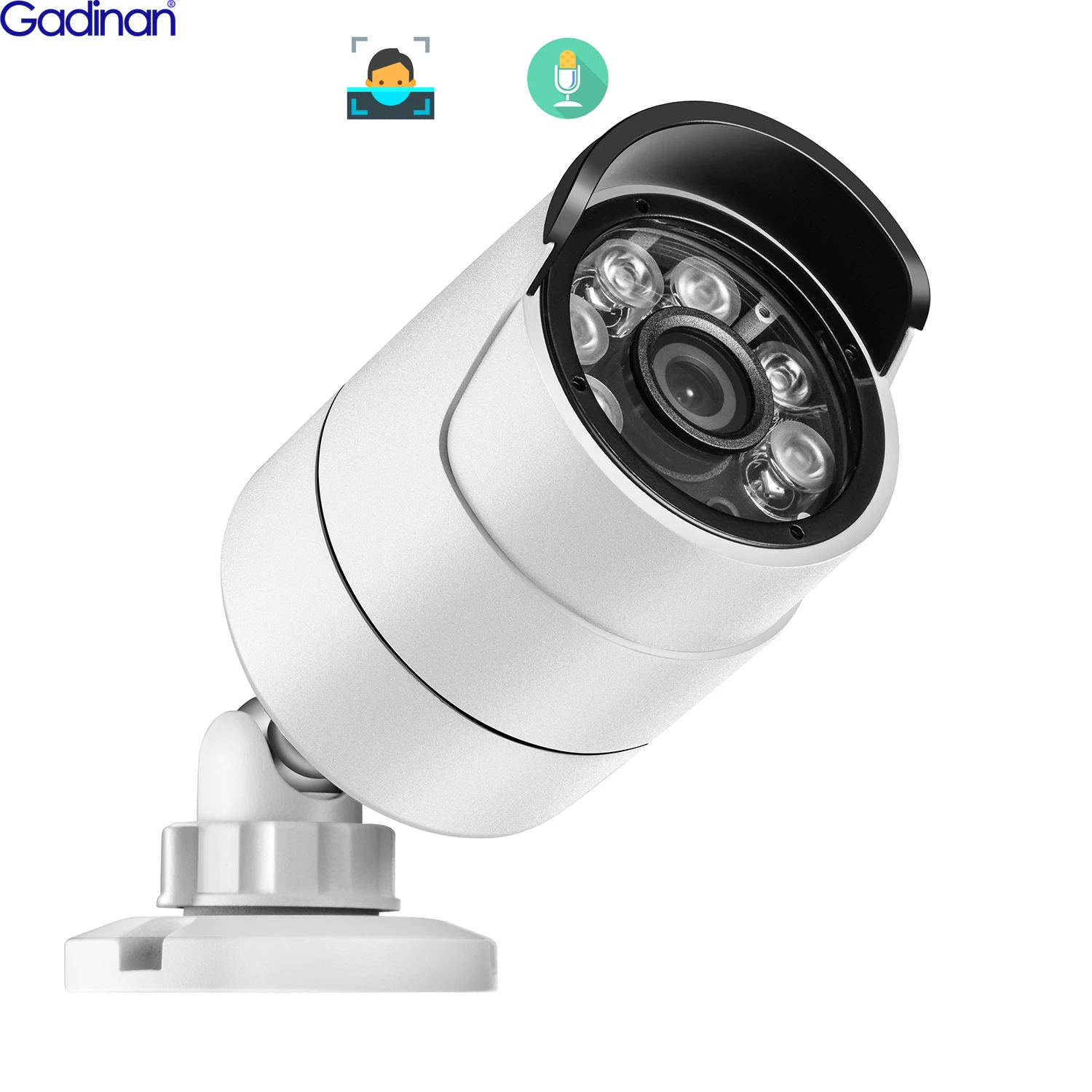 IP-камера Gadinan 5 МП 4 с датчиком лица | Безопасность и защита
