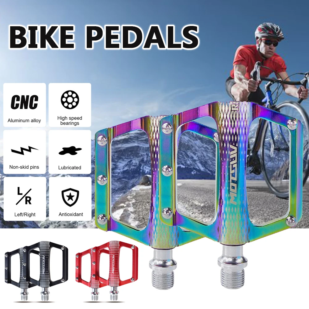 Bike Pedals Non-Slip Aluminum Alloy Bicycle Platform Flat Pedals for Road Mountain BMX MTB
Bike Pedals Non-Slip Aluminum Alloy Bicycle Platform Flat Pedals for Road Mountain BMX MTB