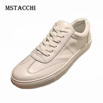 MStacchi Men's Jogging Shoes Genuine Leather Breathable Solid Color Round Toe Cross-tied Non-Slip Men Outdoor Casual Shoes 2020
MStacchi Men's Jogging Shoes Genuine Leather Breathable Solid Color Round Toe Cross-tied Non-Slip Men Outdoor Casual Shoes 2020