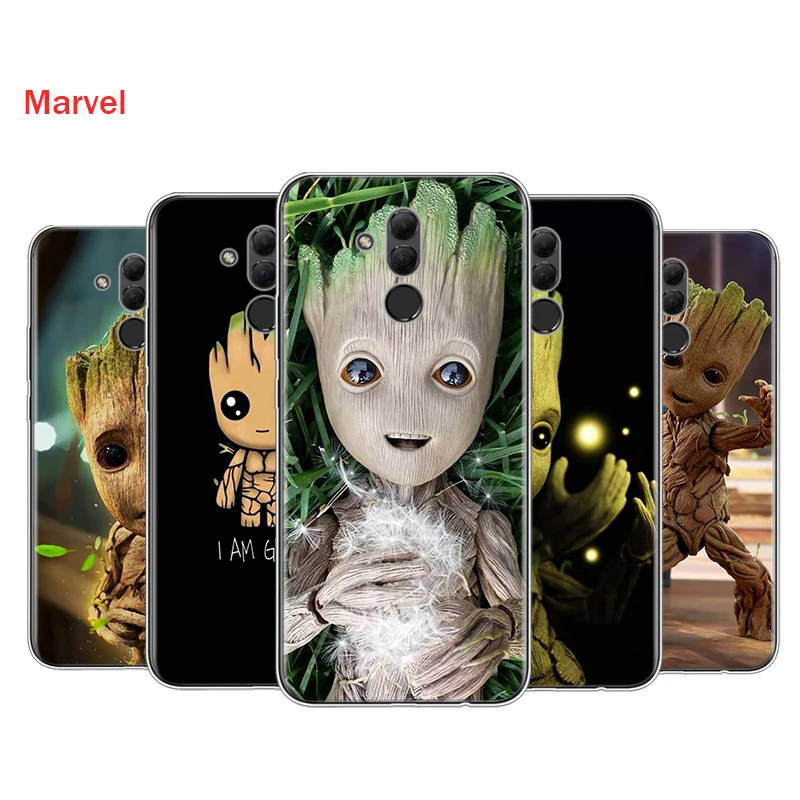 Silicone Cover Baby Groot Cutest For Huawei Mate 40 30 20 20X 10 RS P Smart 2021 2020 Z S Pro Plus Lite 2019 Phone Case | Мобильные