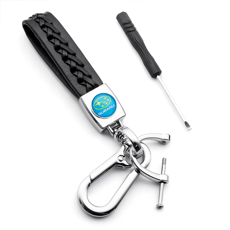 1pcs Leather Rope Car keychain Horseshoe Buckle key ring for Subaru Impreza Forester Tribeca XV BRZ WRX Car accessories
1pcs Leather Rope Car keychain Horseshoe Buckle key ring for Subaru Impreza Forester Tribeca XV BRZ WRX Car accessories