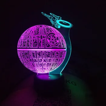 Death Star 3d Illusion Night Light Gift for Fans for Desk Decoration 7 Color Changing LED Table Lamp Double Color Mood Lamps
Death Star 3d Illusion Night Light Gift for Fans for Desk Decoration 7 Color Changing LED Table Lamp Double Color Mood Lamps