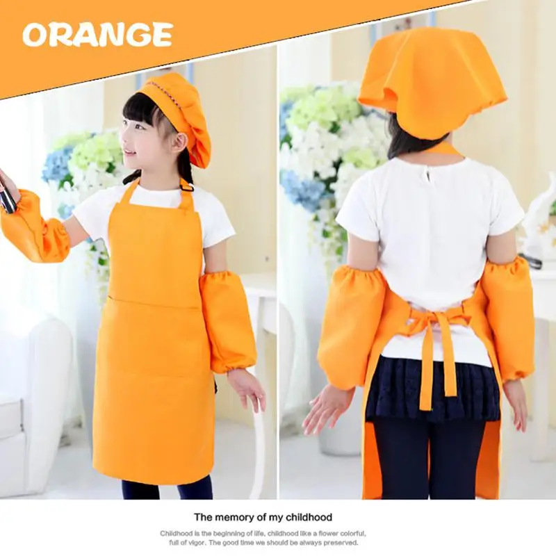 3Pcs/set Children Kitchen Apron With Oversleeve Chef Hats Set for Cooking Baking Decorating Party Apron Kitchen Tool Accessories
3Pcs/set Children Kitchen Apron With Oversleeve Chef Hats Set for Cooking Baking Decorating Party Apron Kitchen Tool Accessories