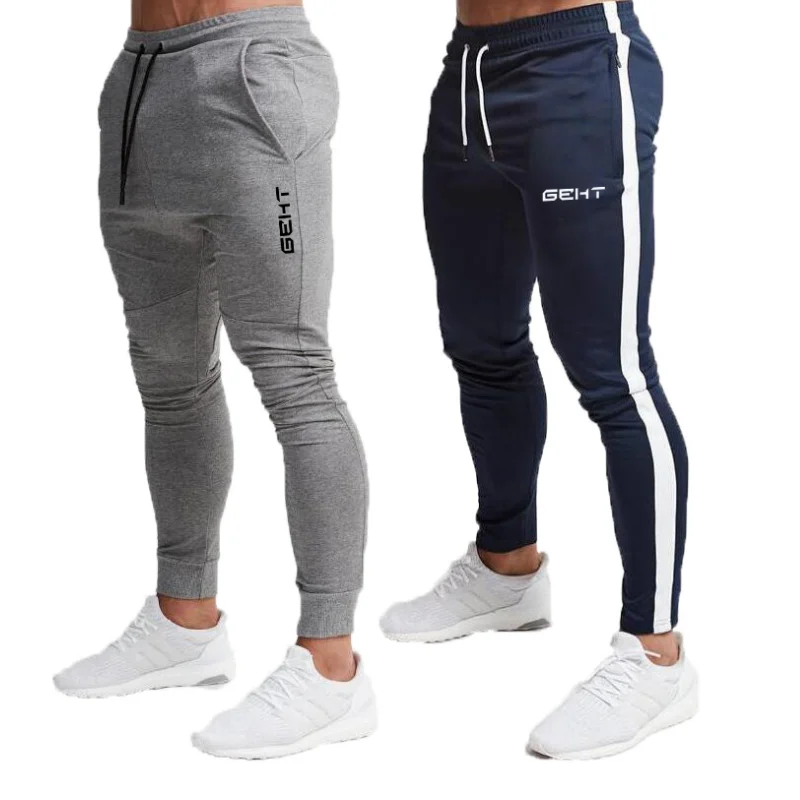 

2019 Summer New Fashion Thin section Pants Men Casual Trouser Jogger Bodybuilding Fitness Sweat Time limited Sweatpants