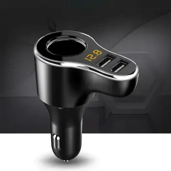 Car Dual Charger Adapter Multifunction W/ Electronic Volmeter Cigarette Lighter
Car Dual Charger Adapter Multifunction W/ Electronic Volmeter Cigarette Lighter