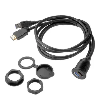 1MUSB 3.0 HDMI Extension Flush Dash Panel Mount Cable For Car Boat Motorcycle 
1MUSB 3.0 HDMI Extension Flush Dash Panel Mount Cable For Car Boat Motorcycle