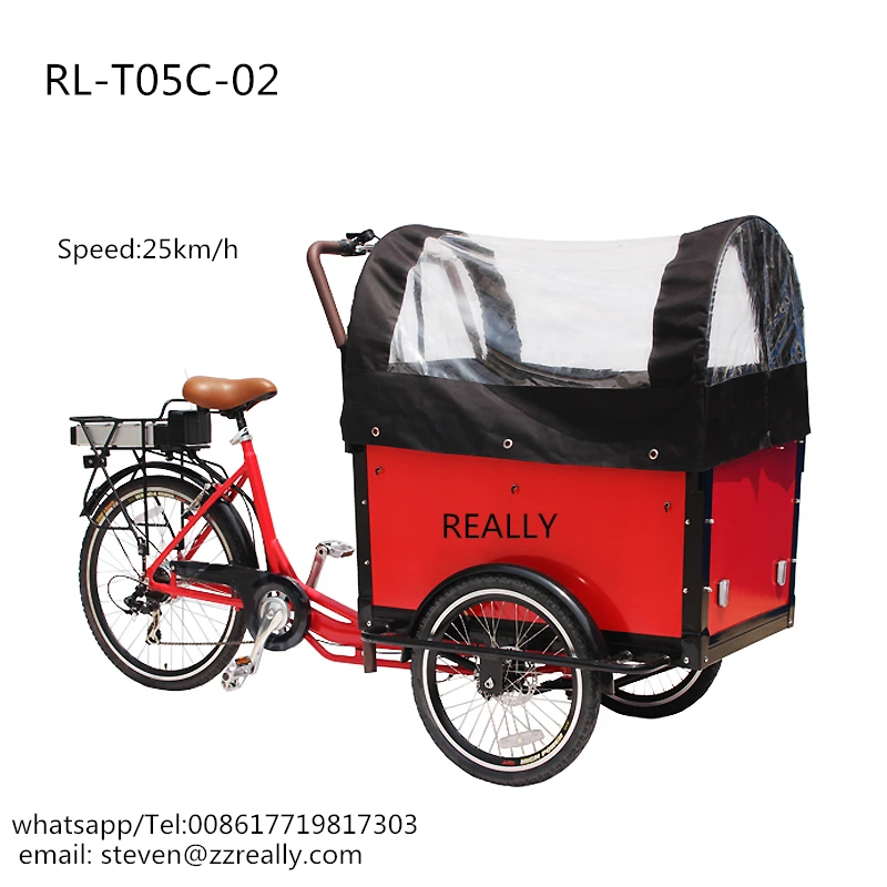 Фото 3 wheels electric cargo bike pedal trike tricycle child food delivery |