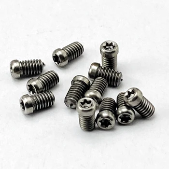 M2.5 titanium alloy folding knife screw locking accessories DIY knife handle screw round head plum screw back clip 10pcs
M2.5 titanium alloy folding knife screw locking accessories DIY knife handle screw round head plum screw back clip 10pcs
