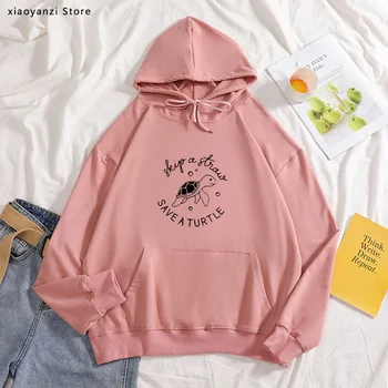 Skip A Straw Save A Turtle Graphic Women hoodies Sea Protect Slogan sweatshirts pullovers Cotton hoodies
Skip A Straw Save A Turtle Graphic Women hoodies Sea Protect Slogan sweatshirts pullovers Cotton hoodies