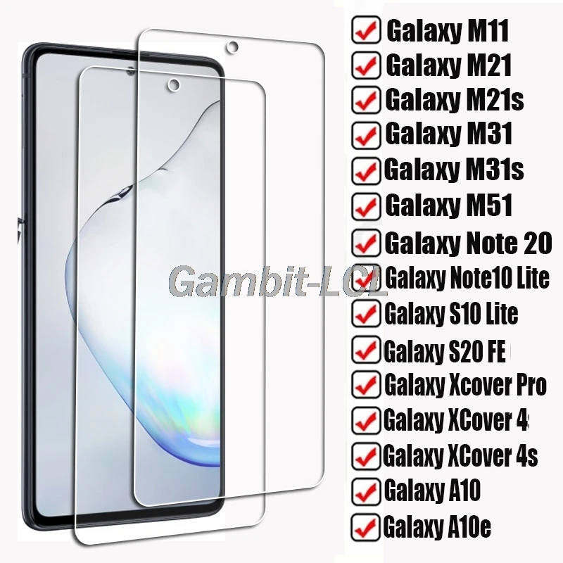 2PCS For Samsung Galaxy M21 M21s M31 M31s M51 Note10 S10 Lite 20 S20FE Xcover Pro 4s 4 A10 Tempered Glass Protective Screen Film
2PCS For Samsung Galaxy M21 M21s M31 M31s M51 Note10 S10 Lite 20 S20FE Xcover Pro 4s 4 A10 Tempered Glass Protective Screen Film