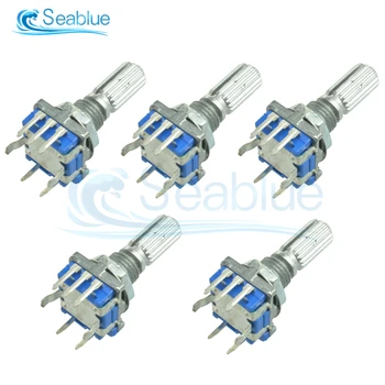 5Pcs/lot 15MM 20MM 5 Pins Plum Handle EC11 Rotary Encoder Switch Half Axis With Digital Potentiometer Switch
5Pcs/lot 15MM 20MM 5 Pins Plum Handle EC11 Rotary Encoder Switch Half Axis With Digital Potentiometer Switch