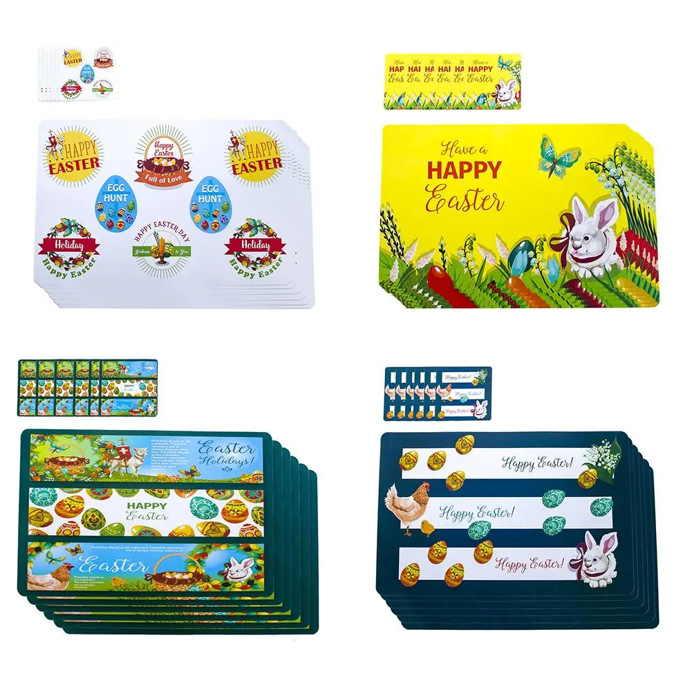 Easter Design Placemat Set PVC Printed Dining Room Kitchen Table Mat Holiday Home Decorations 6 Placemats And 6 Coasters
Easter Design Placemat Set PVC Printed Dining Room Kitchen Table Mat Holiday Home Decorations 6 Placemats And 6 Coasters
