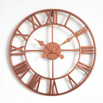 Rose Gold European Decorative Wrought Iron Wall Living Room Mute Wall Clock
Rose Gold European Decorative Wrought Iron Wall Living Room Mute Wall Clock