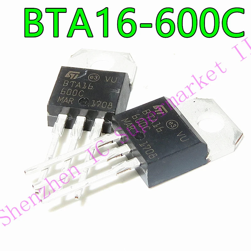 

The new BTA16-600C BTA16600C 16A 600V bidirectional silicon TO-220