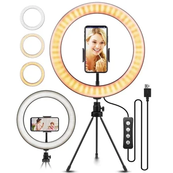 10.2" Selfie Tiktok Led Strip Ring Light with Tripod with Cell Phone Holder 3 Modes for Video Live Stream Makeup Photography
10.2" Selfie Tiktok Led Strip Ring Light with Tripod with Cell Phone Holder 3 Modes for Video Live Stream Makeup Photography