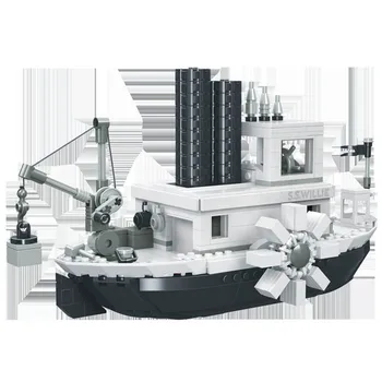 Building Blocks toy Assembling small particles Building Blocks set Creative model of the Willie steam black and white ship
Building Blocks toy Assembling small particles Building Blocks set Creative model of the Willie steam black and white ship