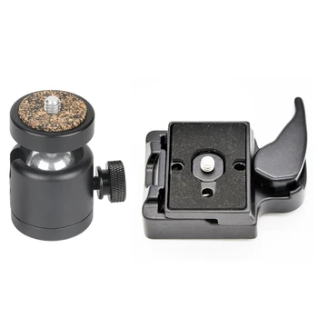 323 Quick Release Clamp Adapter for Camera Tripod & 360 Swivel Camera Tripod Ball Head 1/4 Inch Screw Mount Bracket
323 Quick Release Clamp Adapter for Camera Tripod & 360 Swivel Camera Tripod Ball Head 1/4 Inch Screw Mount Bracket