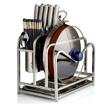 304 Stainless Steel Multi-function Cutting Board Holder Kitchen Utensils Organizer multi function storage rack shelf - Silver
304 Stainless Steel Multi-function Cutting Board Holder Kitchen Utensils Organizer multi function storage rack shelf - Silver