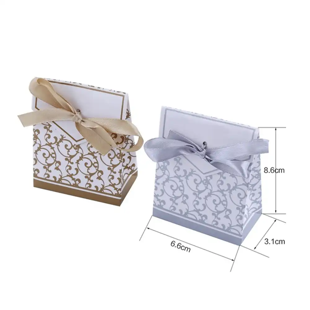 pcs lovely cookie bags wedding party favor gift candy paper box