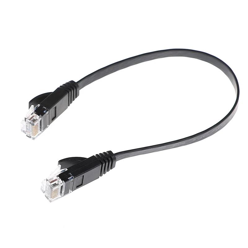 1pc 30cm Cat6 Network Cable Patch Cord RJ45 Slim High-speed Computer Networking |