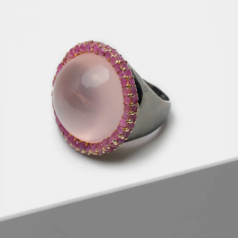 Amorita boutique Vintage Silver Exaggerated round design inlaid semi-precious stone Rings
Amorita boutique Vintage Silver Exaggerated round design inlaid semi-precious stone Rings