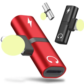 For iPhone 7 8 Plus X XR Audio Charging Dual Adapter Splitter Cable For Lightning Jack to Earphone AUX Cable Connector Converter 
For iPhone 7 8 Plus X XR Audio Charging Dual Adapter Splitter Cable For Lightning Jack to Earphone AUX Cable Connector Converter