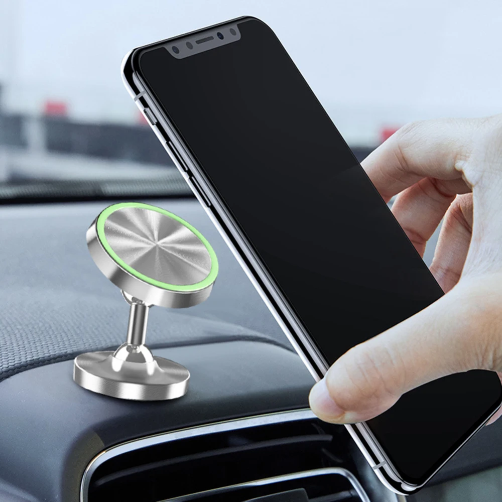 Светящийся магнитный держатель для приборной панели автомобиля IPhone светящийся