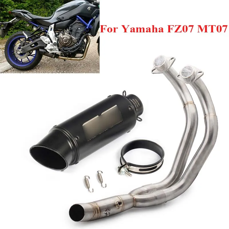 Motorcycle Exhaust Full System Muffler Tip Silencer Pipe Escape Connect Link Pipe Header Tube for Yamaha MT07 FZ07 MT-07 FZ-07
Motorcycle Exhaust Full System Muffler Tip Silencer Pipe Escape Connect Link Pipe Header Tube for Yamaha MT07 FZ07 MT-07 FZ-07