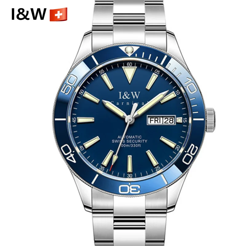 Switzerland Sapphire 100m Waterproof Automatic Watch for Men Luxury Brand Green Water Ghost Mechanical Dive Men Watch montre GMT
Switzerland Sapphire 100m Waterproof Automatic Watch for Men Luxury Brand Green Water Ghost Mechanical Dive Men Watch montre GMT