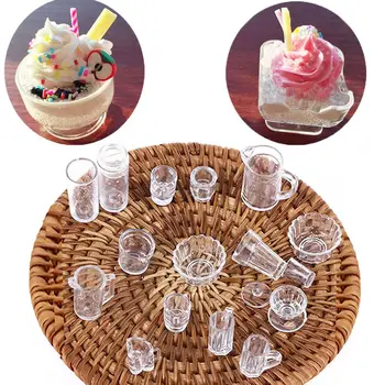 15pcs Dollhouse Miniature Toy Doll transparent plate cup dish bowl tableware set Food Home kitchen room Accessories
15pcs Dollhouse Miniature Toy Doll transparent plate cup dish bowl tableware set Food Home kitchen room Accessories
