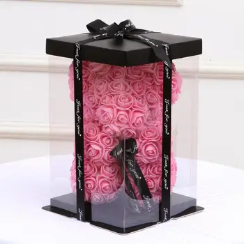 17x17x28cm Transparent Colorful Base Gift Box for Artificial Teddy Bear Rose Clear PET Square bosca císte for Cake
17x17x28cm Transparent Colorful Base Gift Box for Artificial Teddy Bear Rose Clear PET Square bosca císte for Cake