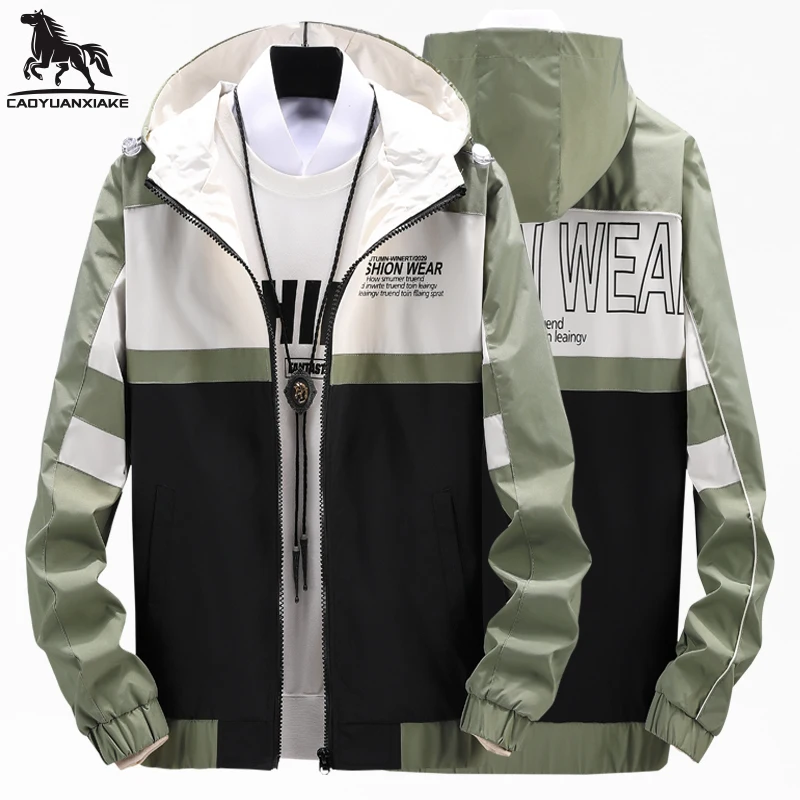 Jacket Men 6XL 7XL 8XL autumn New mens windbreaker Splicing Hooded jackets men coat casual windbreakers tooling Men's coats 8897
Jacket Men 6XL 7XL 8XL autumn New mens windbreaker Splicing Hooded jackets men coat casual windbreakers tooling Men's coats 8897