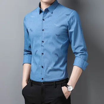 of young and middle-aged men long sleeve shirt light and decoration printing cultivate morality leisure business shirt
of young and middle-aged men long sleeve shirt light and decoration printing cultivate morality leisure business shirt