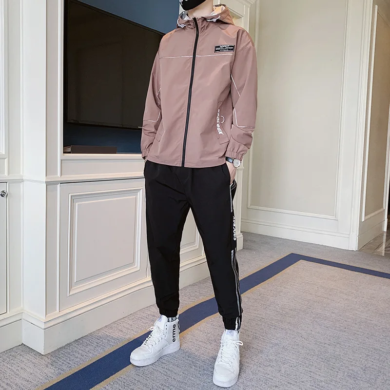Spring And Autumn New Style Men's Sports Leisure Suit Men Hooded Jacket Coat Capri Pants a Set of INS Fashion
Spring And Autumn New Style Men's Sports Leisure Suit Men Hooded Jacket Coat Capri Pants a Set of INS Fashion
