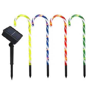 4pcs Solar Energy Xmas Cane Lights Colorful Christmas Pathway Walkway Light For Home Street Lamp Christmas Decoration 
4pcs Solar Energy Xmas Cane Lights Colorful Christmas Pathway Walkway Light For Home Street Lamp Christmas Decoration