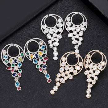 Accking Luxury Full Mirco Paved Zirconia Women Bridal Dress Wedding Earring Fashion Jewelry party gift
Accking Luxury Full Mirco Paved Zirconia Women Bridal Dress Wedding Earring Fashion Jewelry party gift